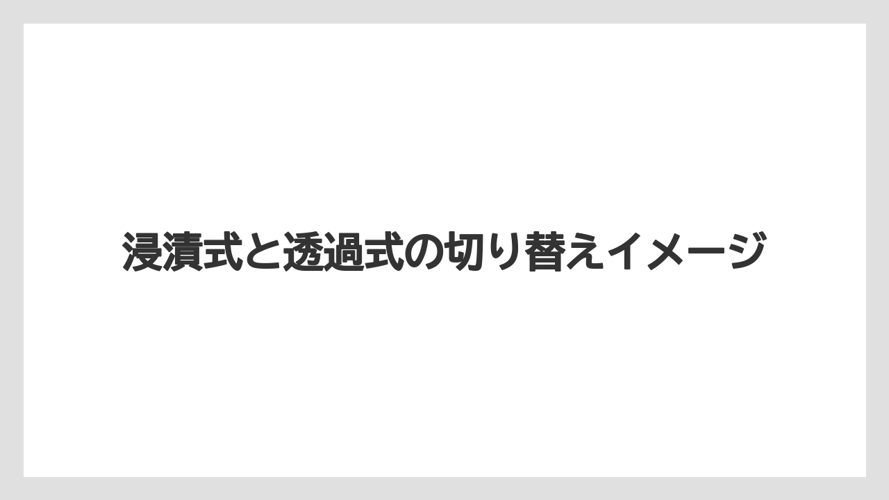 【コーヒー】【ドリップ】【焙煎】【珈琲】【豆】浸漬式と透過式の切り替えイメージ