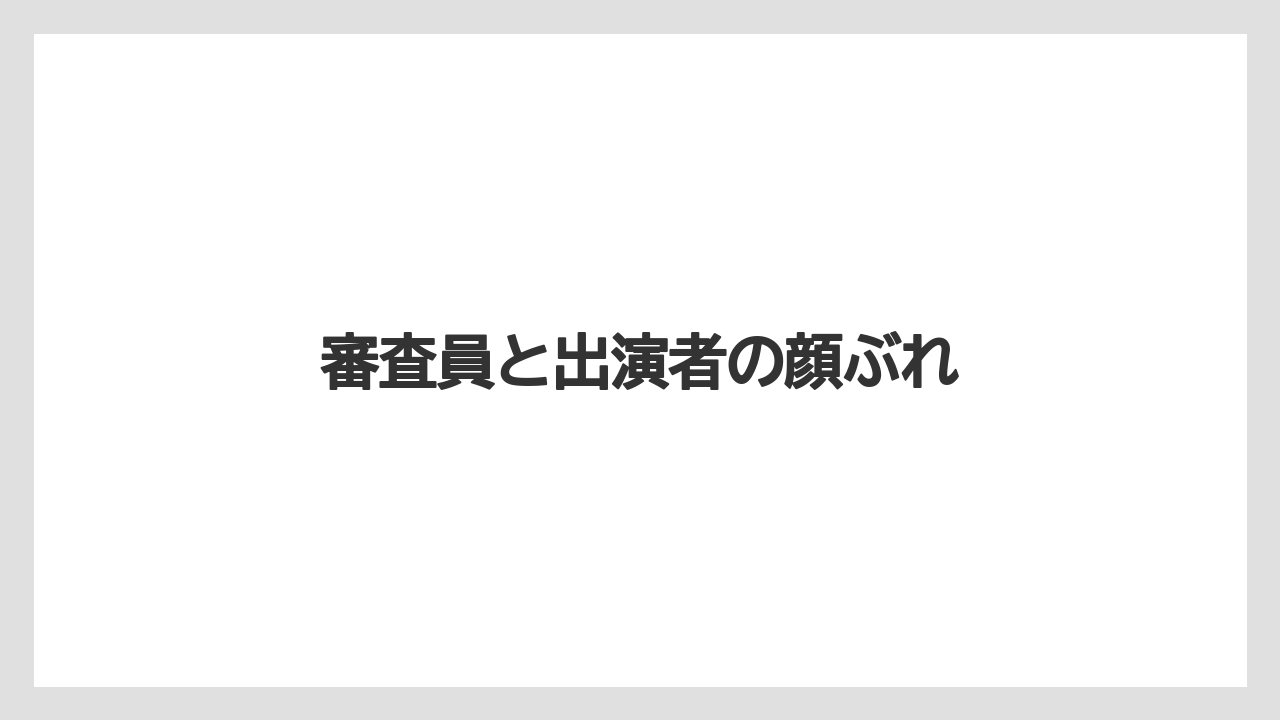 【コーヒー豆】【タリーズ】【ミル】審査員と出演者の顔ぶれ