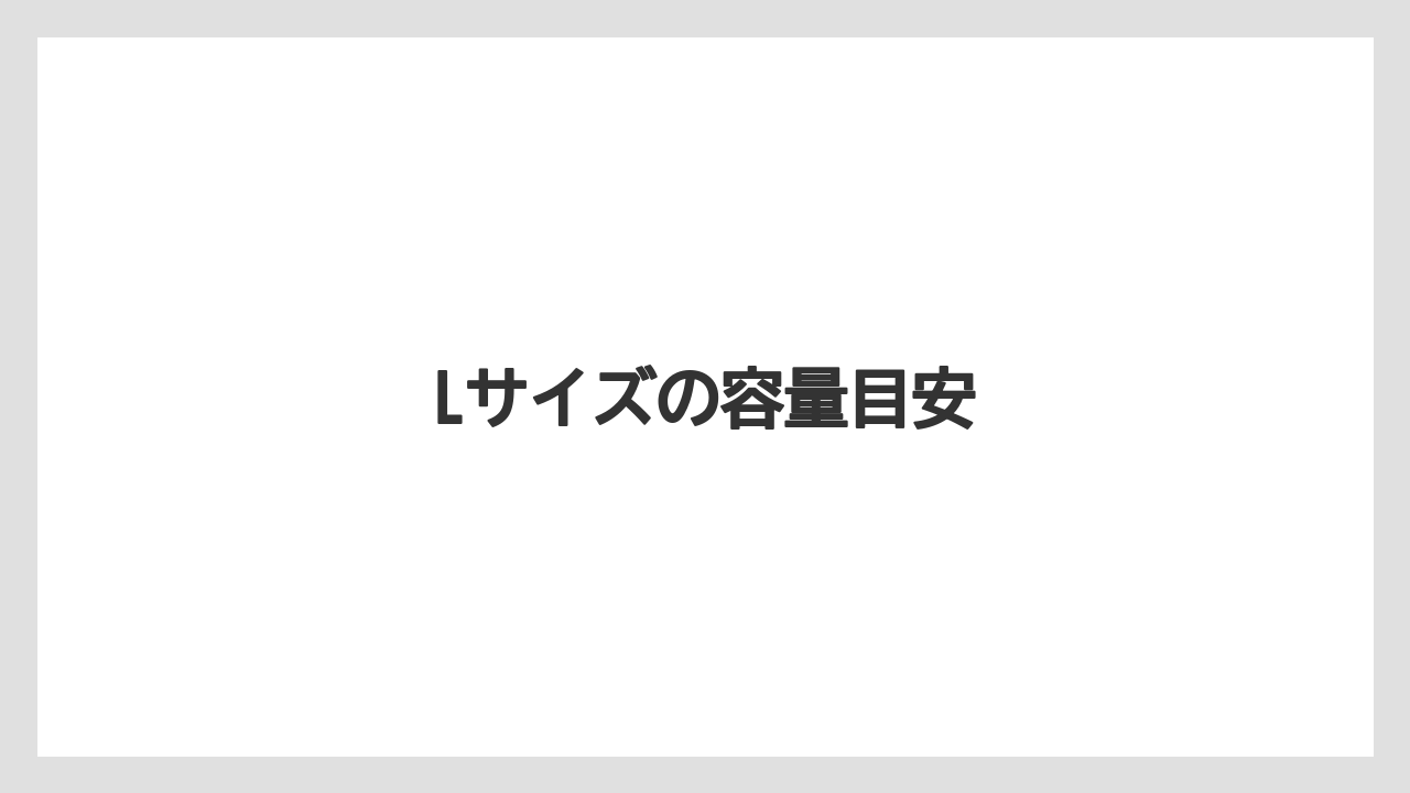【コンビニ】【セブンイレブン】【セール】【ファミリーマート】【ローソン】Lサイズの容量目安