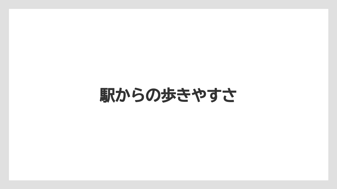 【コーヒー】【珈琲】【豆】駅からの歩きやすさ