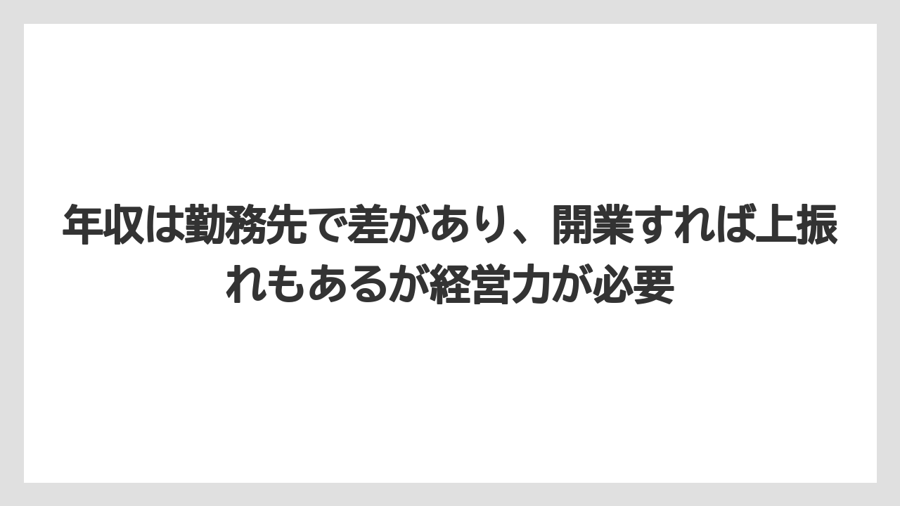 【エスプレッソマシン】【コーヒー】【コーヒー豆】【バリスタ】【焙煎】年収は勤務先で差があり、開業すれば上振れもあるが経営力が必要
